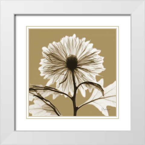 Lark Mum White Modern Wood Framed Art Print with Double Matting by Koetsier, Albert