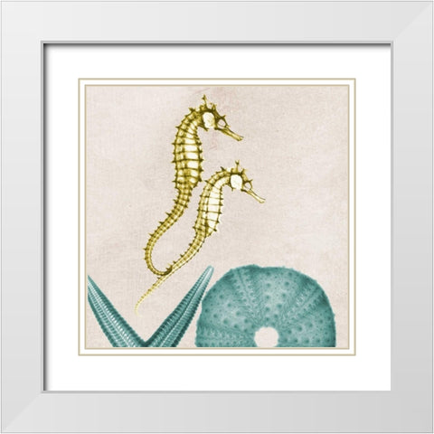 Under The Sea 1 White Modern Wood Framed Art Print with Double Matting by Koetsier, Albert