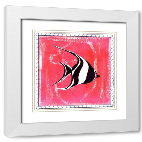 Beach Front Angel White Modern Wood Framed Art Print with Double Matting by Ormsby, Anne