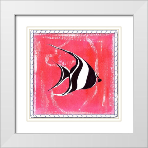 Beach Front Angel White Modern Wood Framed Art Print with Double Matting by Ormsby, Anne