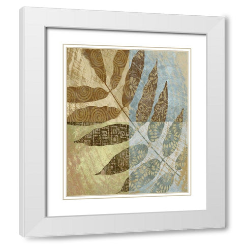 Branch of Life 1 White Modern Wood Framed Art Print with Double Matting by Saunders, Alonzo