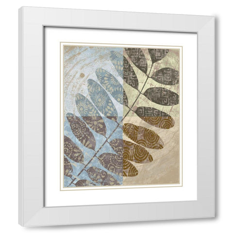 Branch of Life 2 White Modern Wood Framed Art Print with Double Matting by Saunders, Alonzo