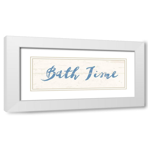 Bath Time White Modern Wood Framed Art Print with Double Matting by Vidal, Alicia