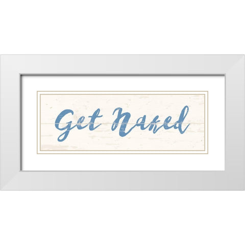 Get Naked White Modern Wood Framed Art Print with Double Matting by Vidal, Alicia