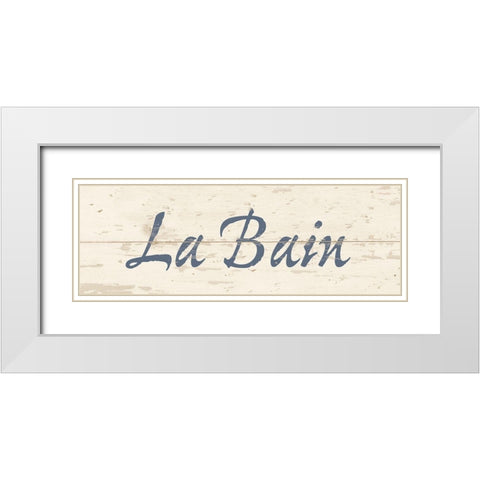 La Bain White Modern Wood Framed Art Print with Double Matting by Vidal, Alicia