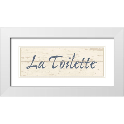 La Toilette White Modern Wood Framed Art Print with Double Matting by Vidal, Alicia