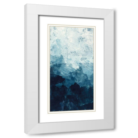 Ocean Flow 2 White Modern Wood Framed Art Print with Double Matting by Vidal, Alicia