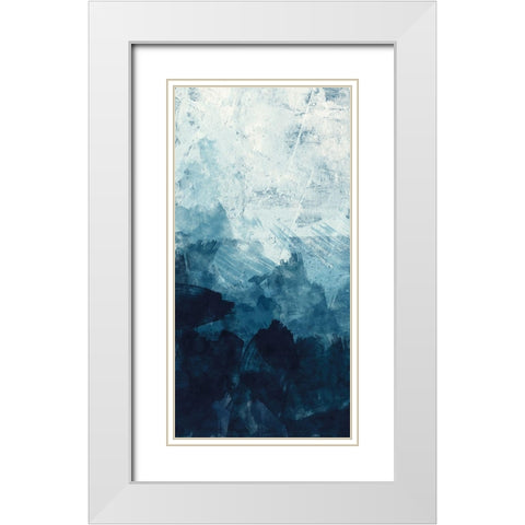Ocean Flow 2 White Modern Wood Framed Art Print with Double Matting by Vidal, Alicia
