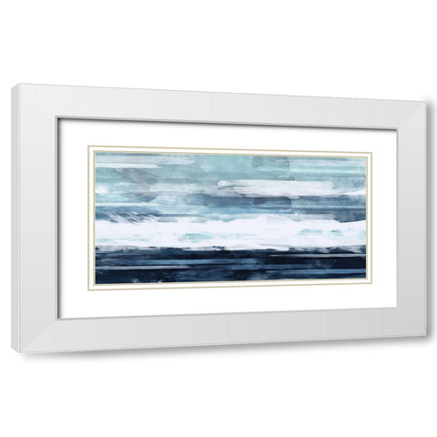 BlueHorizon White Modern Wood Framed Art Print with Double Matting by Vidal, Alicia