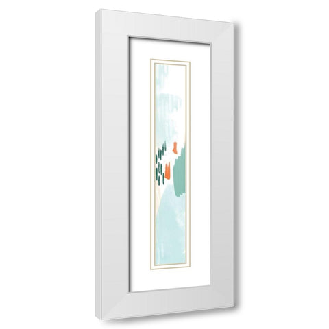 80 Abstract Panel 2 White Modern Wood Framed Art Print with Double Matting by Vidal, Alicia