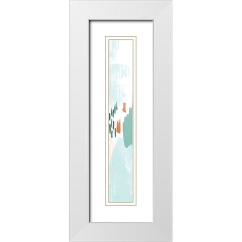 80 Abstract Panel 2 White Modern Wood Framed Art Print with Double Matting by Vidal, Alicia
