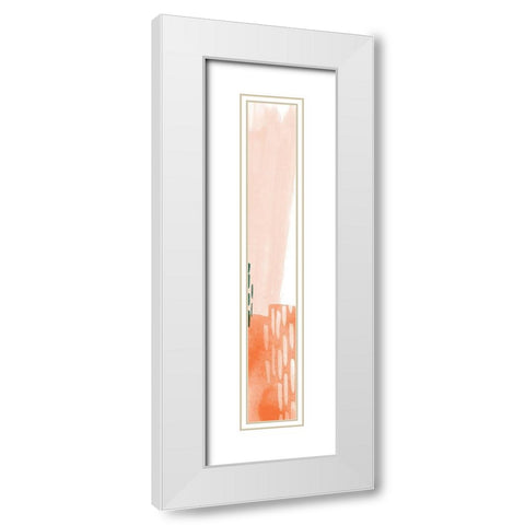 80 Abstract Panel 4 White Modern Wood Framed Art Print with Double Matting by Vidal, Alicia