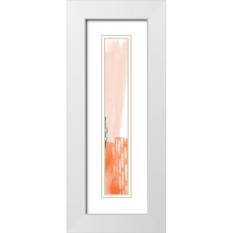 80 Abstract Panel 4 White Modern Wood Framed Art Print with Double Matting by Vidal, Alicia