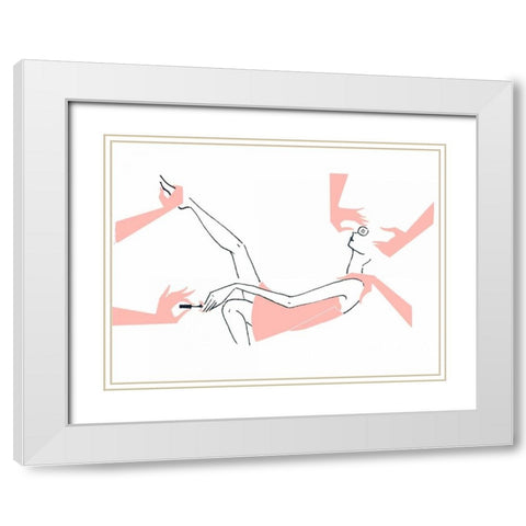 Spa Pampered White Modern Wood Framed Art Print with Double Matting by Zyburt, Alicia