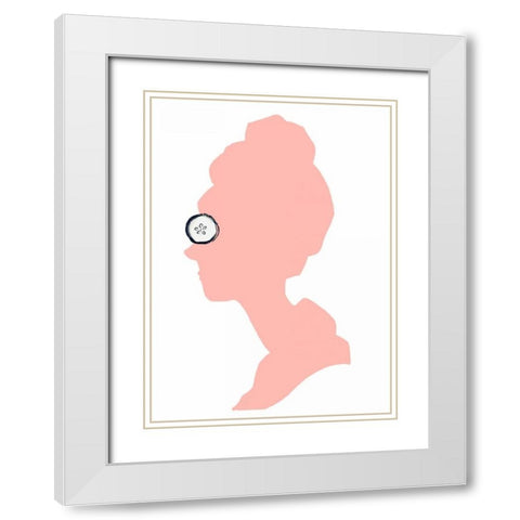 Spa Profile White Modern Wood Framed Art Print with Double Matting by Zyburt, Alicia