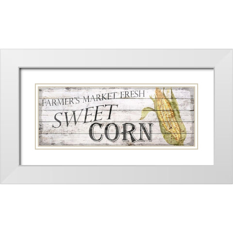 Farm Fresh Vegetables 1 White Modern Wood Framed Art Print with Double Matting by Bailey, Ann
