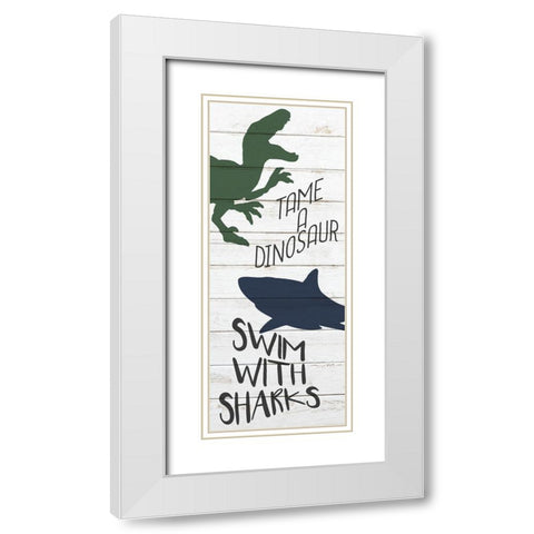 To Do 1 White Modern Wood Framed Art Print with Double Matting by Bailey, Ann