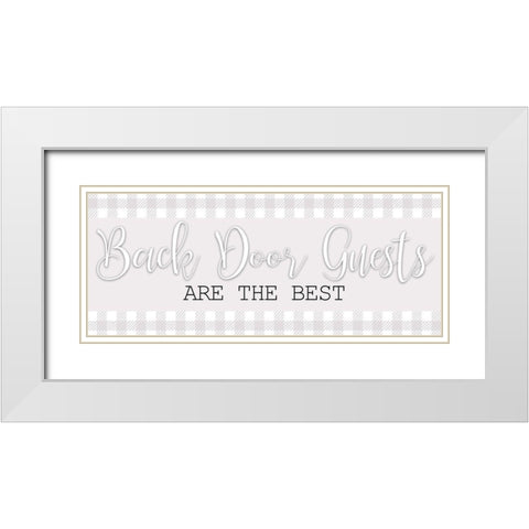 Back Door White Modern Wood Framed Art Print with Double Matting by Bailey, Ann