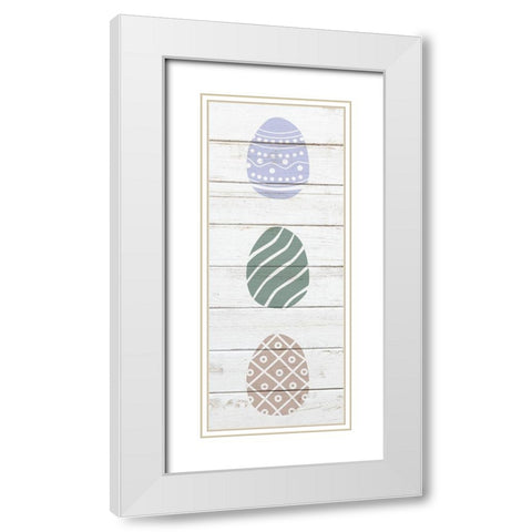 Vintage Easter 2 White Modern Wood Framed Art Print with Double Matting by Bailey, Ann