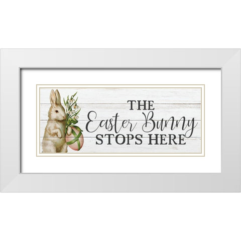 Vintage Easter 9 White Modern Wood Framed Art Print with Double Matting by Bailey, Ann
