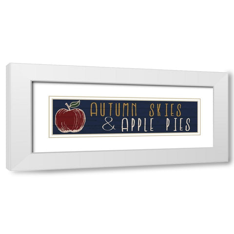 Apple Pies White Modern Wood Framed Art Print with Double Matting by Bailey, Ann