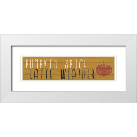 Latte Weather White Modern Wood Framed Art Print with Double Matting by Bailey, Ann