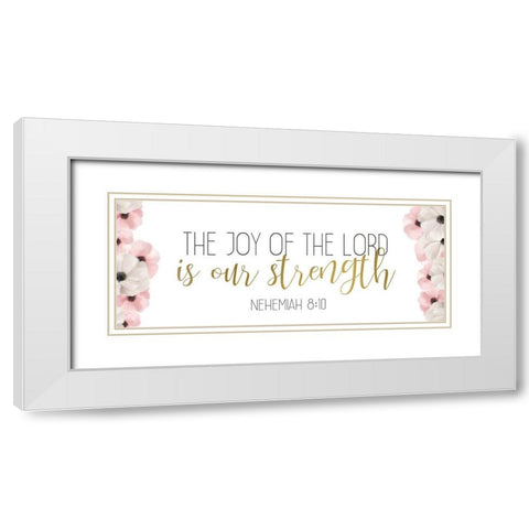 The Joy White Modern Wood Framed Art Print with Double Matting by Bailey, Ann