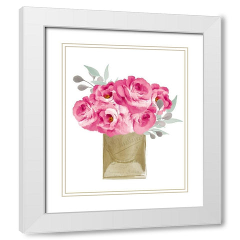 Blossom Perfume 2 White Modern Wood Framed Art Print with Double Matting by Bailey, Ann