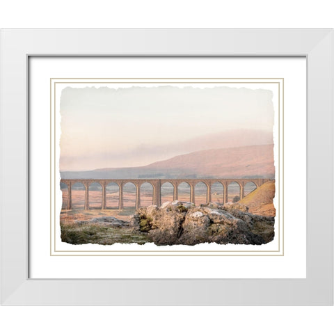 Across the Plains White Modern Wood Framed Art Print with Double Matting by Bailey, Ann