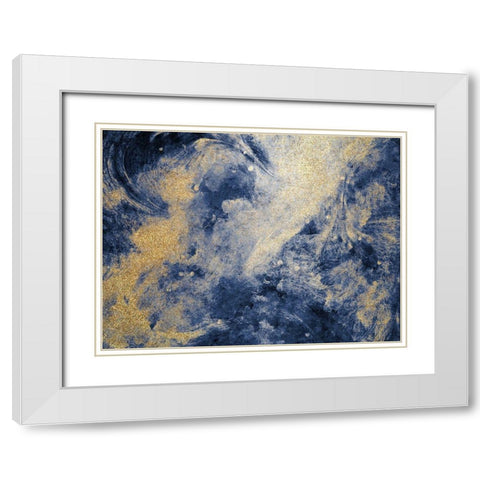 Into the Blue White Modern Wood Framed Art Print with Double Matting by Bailey, Ann