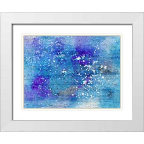 Purple Hue White Modern Wood Framed Art Print with Double Matting by Bailey, Ann