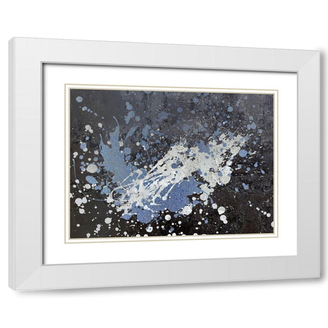 White and Blue White Modern Wood Framed Art Print with Double Matting by Bailey, Ann