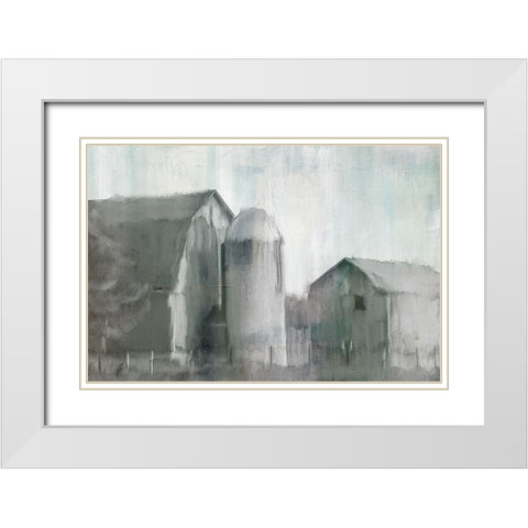 Hazy Farm Life White Modern Wood Framed Art Print with Double Matting by Bailey, Ann