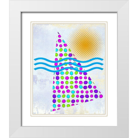 Sunny Day 1 White Modern Wood Framed Art Print with Double Matting by Bailey, Ann