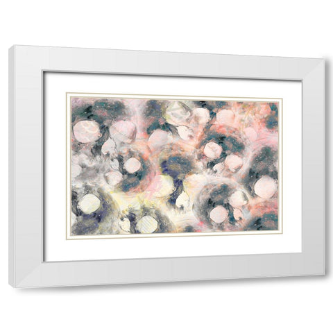 Watercolor Skulls White Modern Wood Framed Art Print with Double Matting by Bailey, Ann