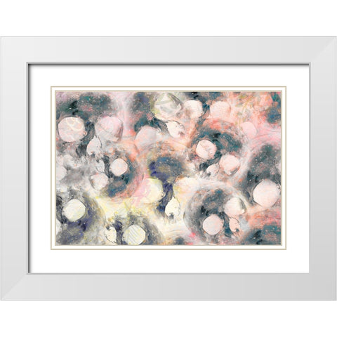 Watercolor Skulls White Modern Wood Framed Art Print with Double Matting by Bailey, Ann