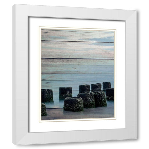 Endless Sea 1 White Modern Wood Framed Art Print with Double Matting by Bailey, Ann