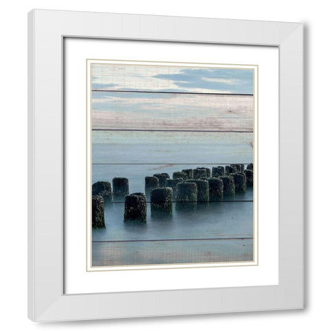 Endless Sea 2 White Modern Wood Framed Art Print with Double Matting by Bailey, Ann