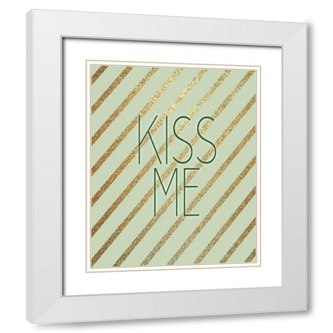 Lucky 3 White Modern Wood Framed Art Print with Double Matting by Bailey, Ann