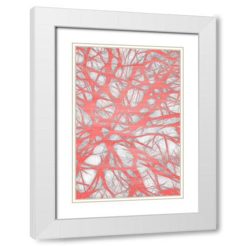 Nerves 2 White Modern Wood Framed Art Print with Double Matting by Bailey, Ann
