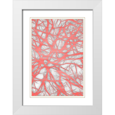 Nerves 2 White Modern Wood Framed Art Print with Double Matting by Bailey, Ann
