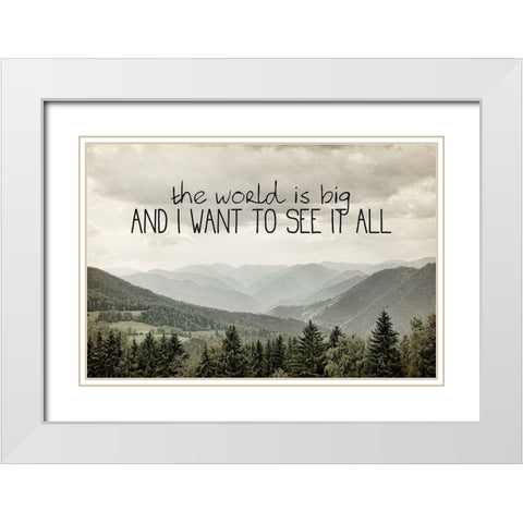 I Want to See 3 White Modern Wood Framed Art Print with Double Matting by Bailey, Ann
