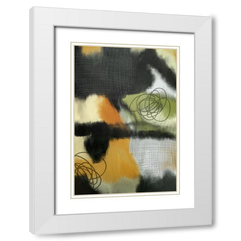 Motion White Modern Wood Framed Art Print with Double Matting by Bailey, Ann