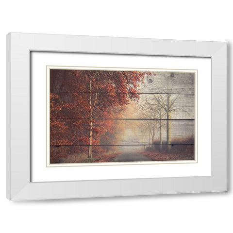 A Journey White Modern Wood Framed Art Print with Double Matting by Bailey, Ann