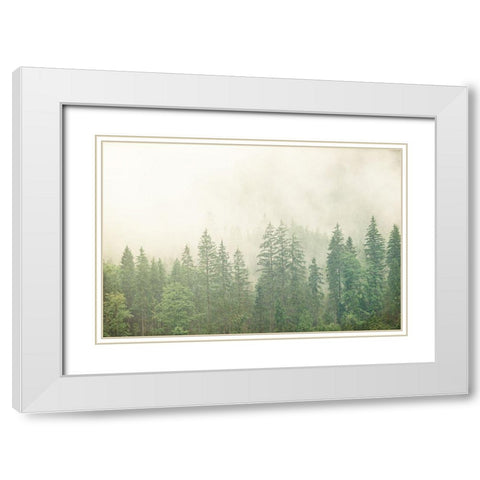 Adventure is Worthwhile White Modern Wood Framed Art Print with Double Matting by Bailey, Ann