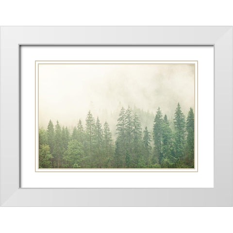 Adventure is Worthwhile White Modern Wood Framed Art Print with Double Matting by Bailey, Ann