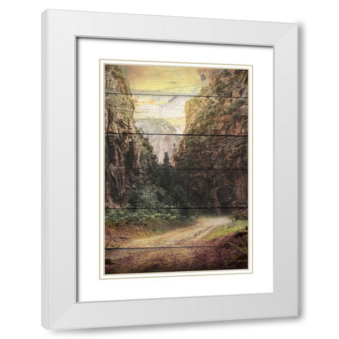 The World White Modern Wood Framed Art Print with Double Matting by Bailey, Ann