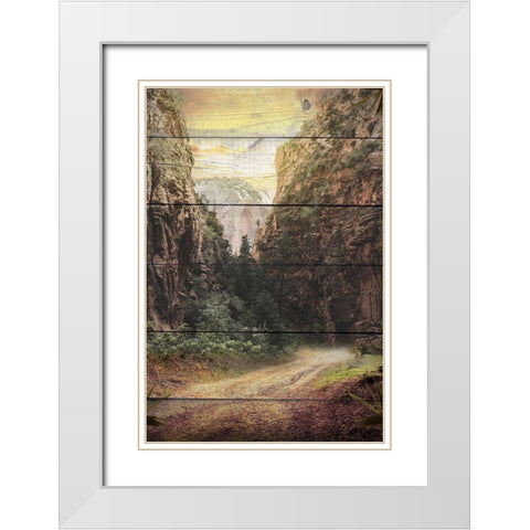 The World White Modern Wood Framed Art Print with Double Matting by Bailey, Ann