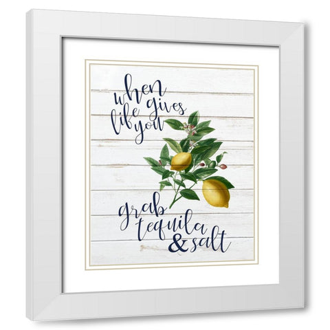 When Life 2 White Modern Wood Framed Art Print with Double Matting by Bailey, Ann