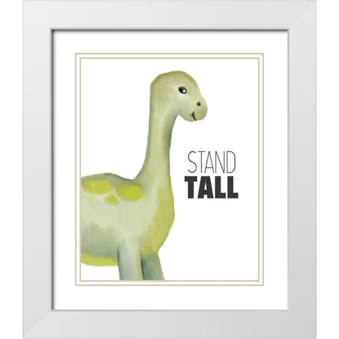Stand Tall 1 White Modern Wood Framed Art Print with Double Matting by Bailey, Ann